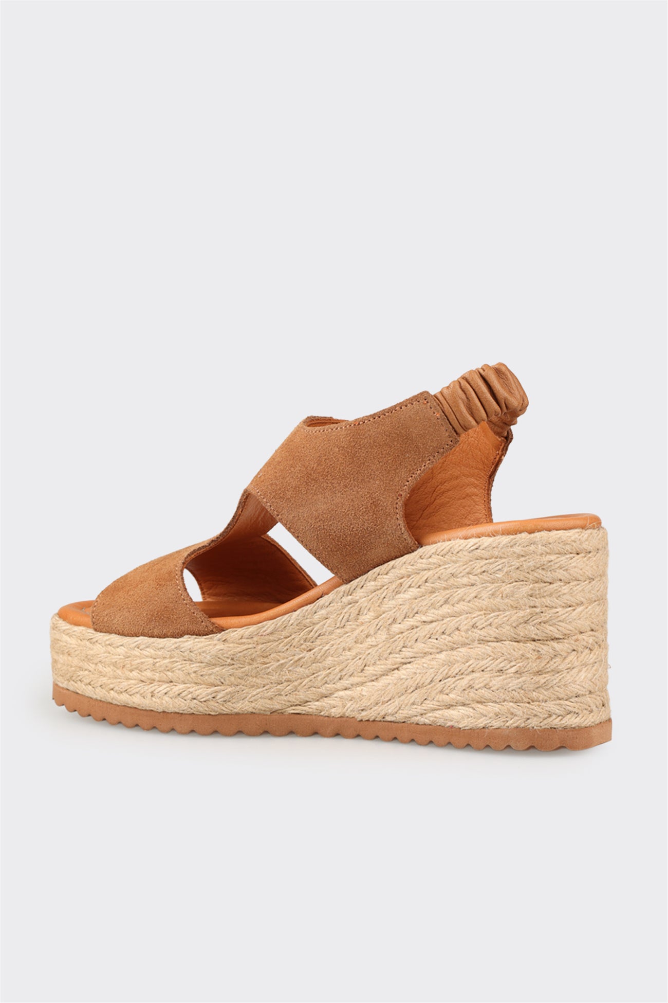 Tan Leather Women's Espadrille