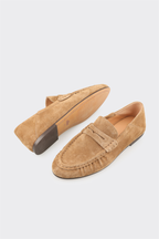 Tan Leather Women's Casual Shoe