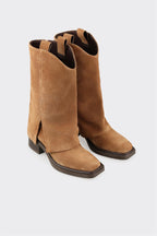 Tan Leather Women's Western Tall Boot