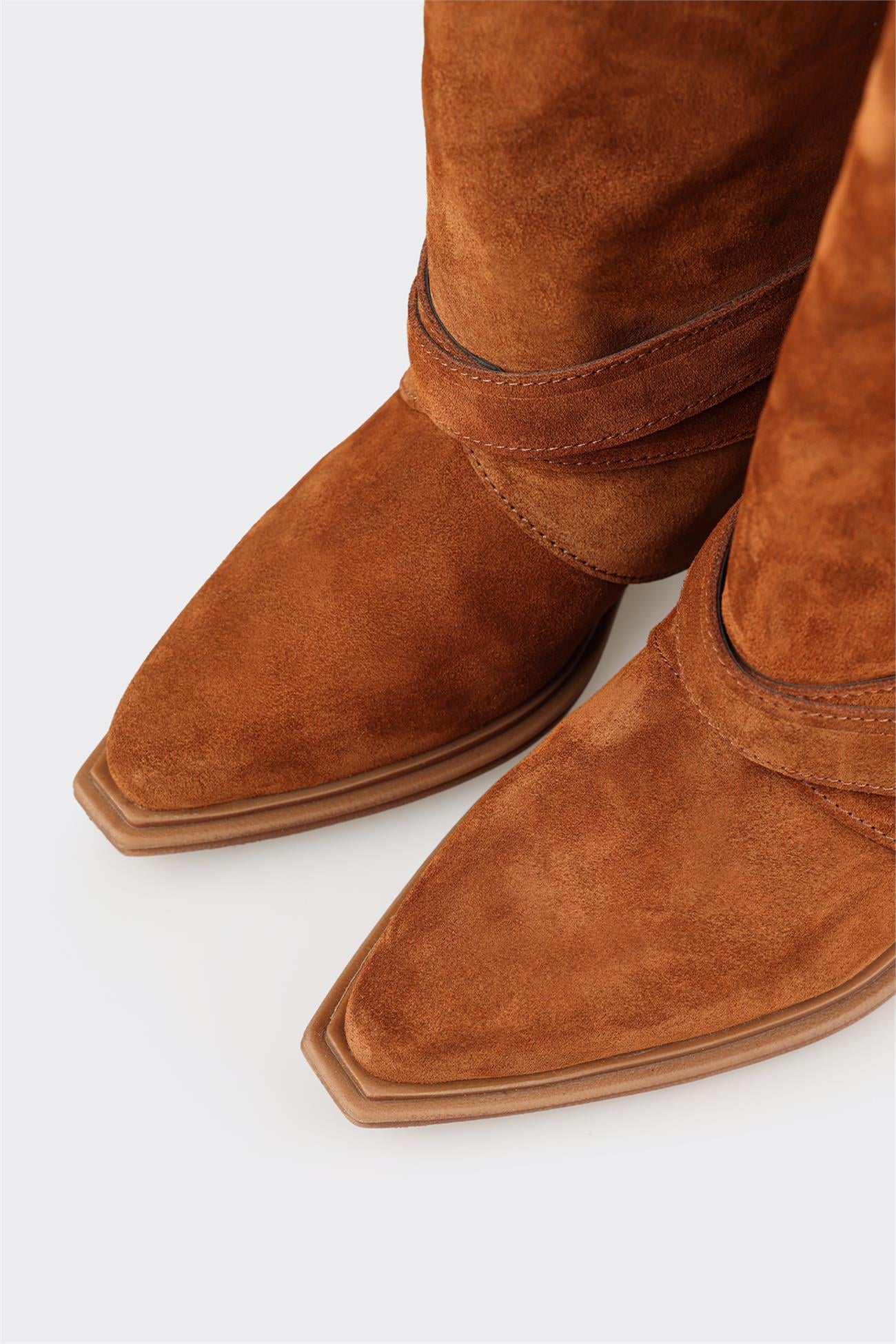Tan Leather Women's Western Tall Boot