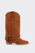 Tan Leather Women's Western Tall Boot