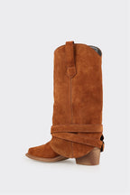 Tan Leather Women's Western Tall Boot