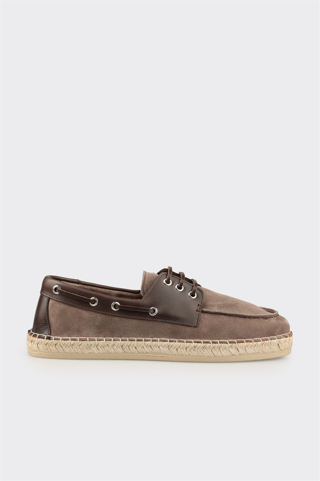 Taupe Leather Men's Casual Shoe