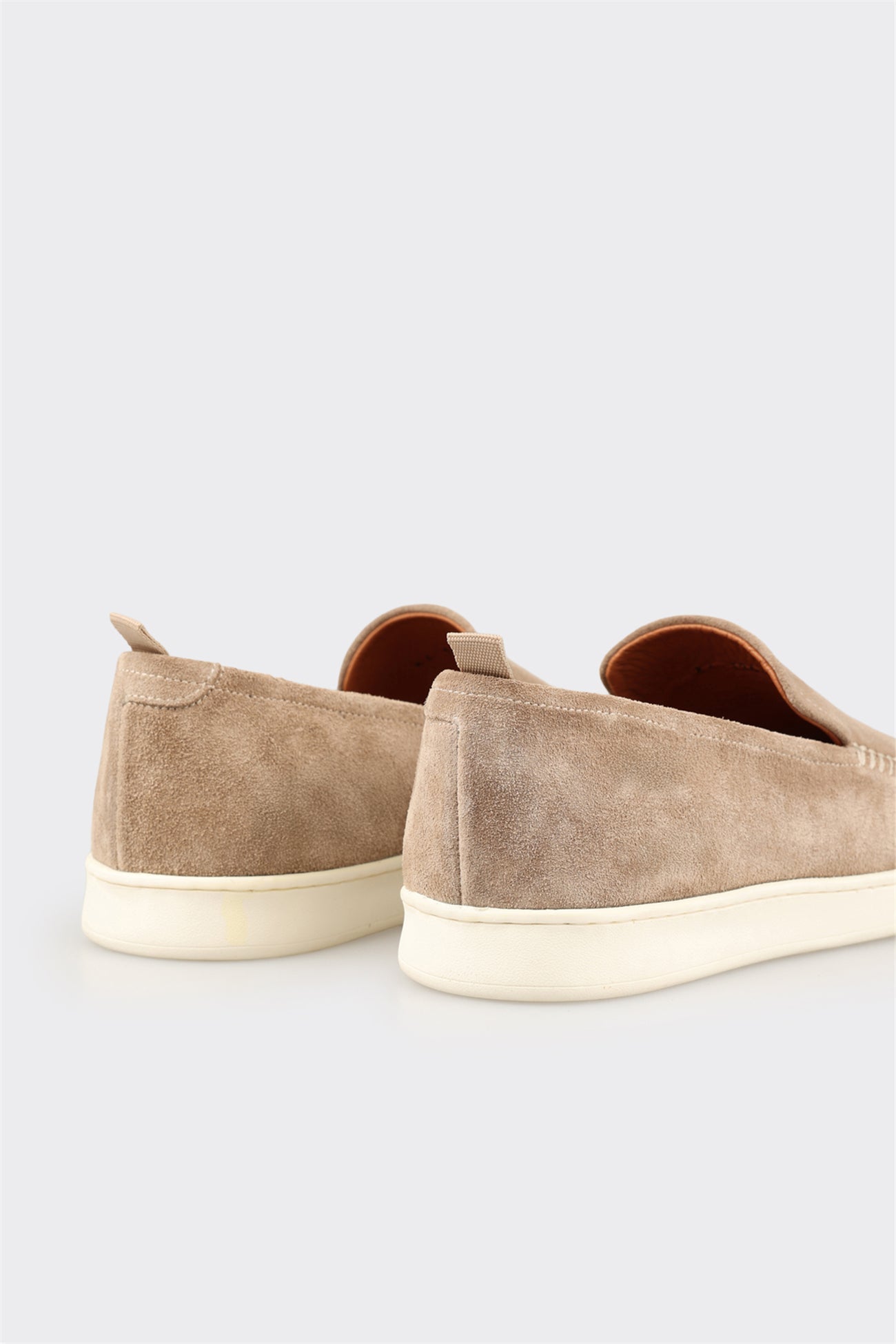 Taupe Leather Men's Casual Shoe