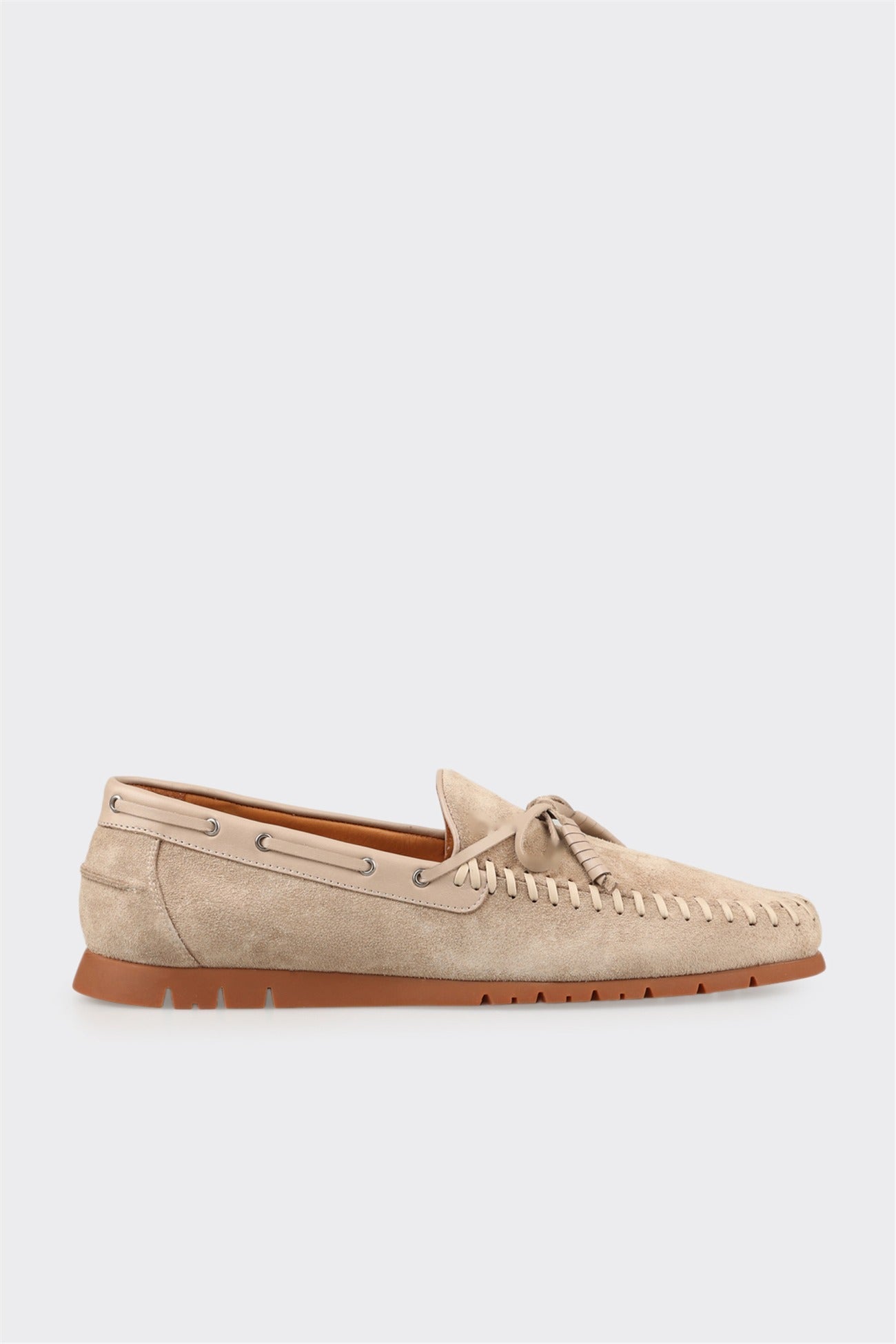 Taupe Leather Men's Casual Shoe