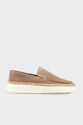 Taupe Leather Men's Casual Shoe