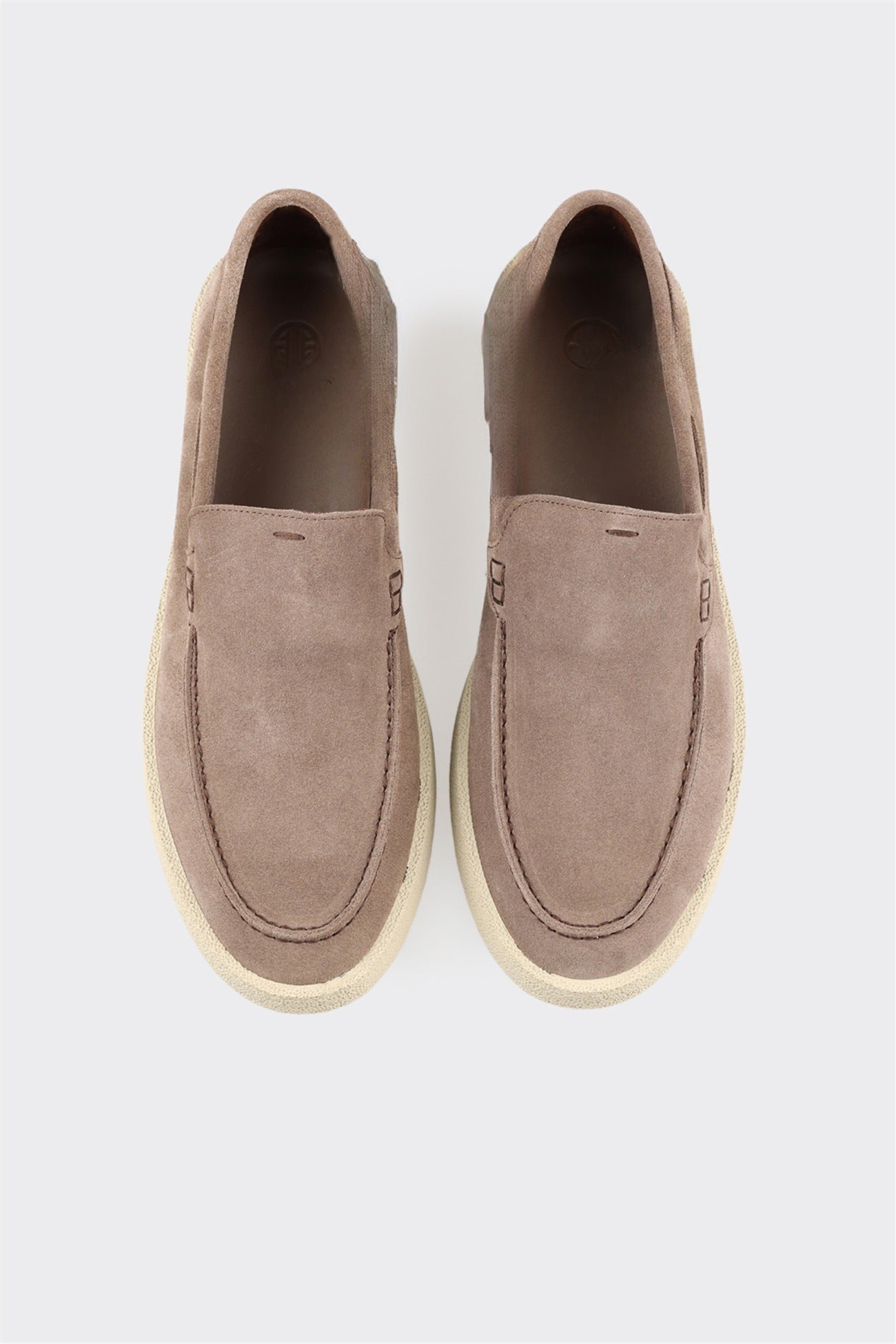 Taupe Leather Men's Casual Shoe