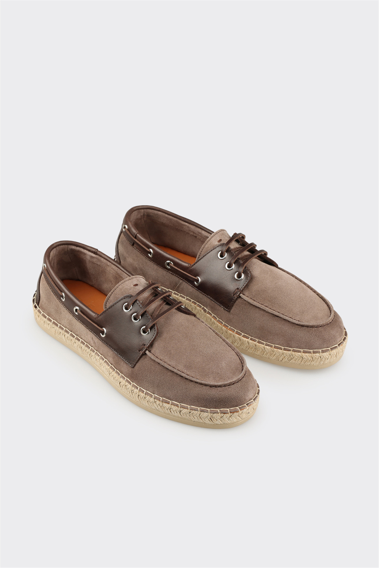 Taupe Leather Men's Casual Shoe