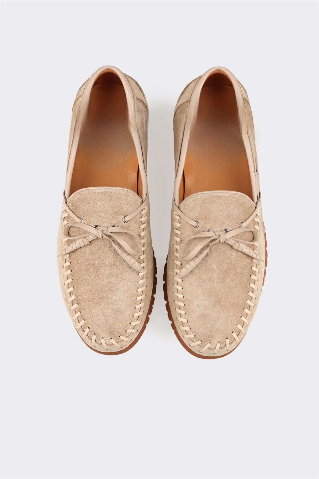 Taupe Leather Men's Casual Shoe