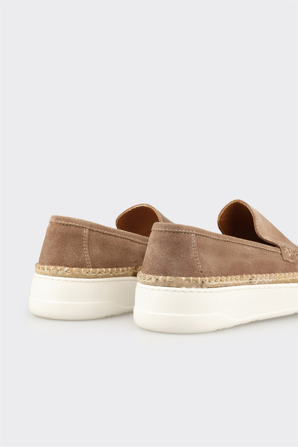 Taupe Leather Men's Casual Shoe