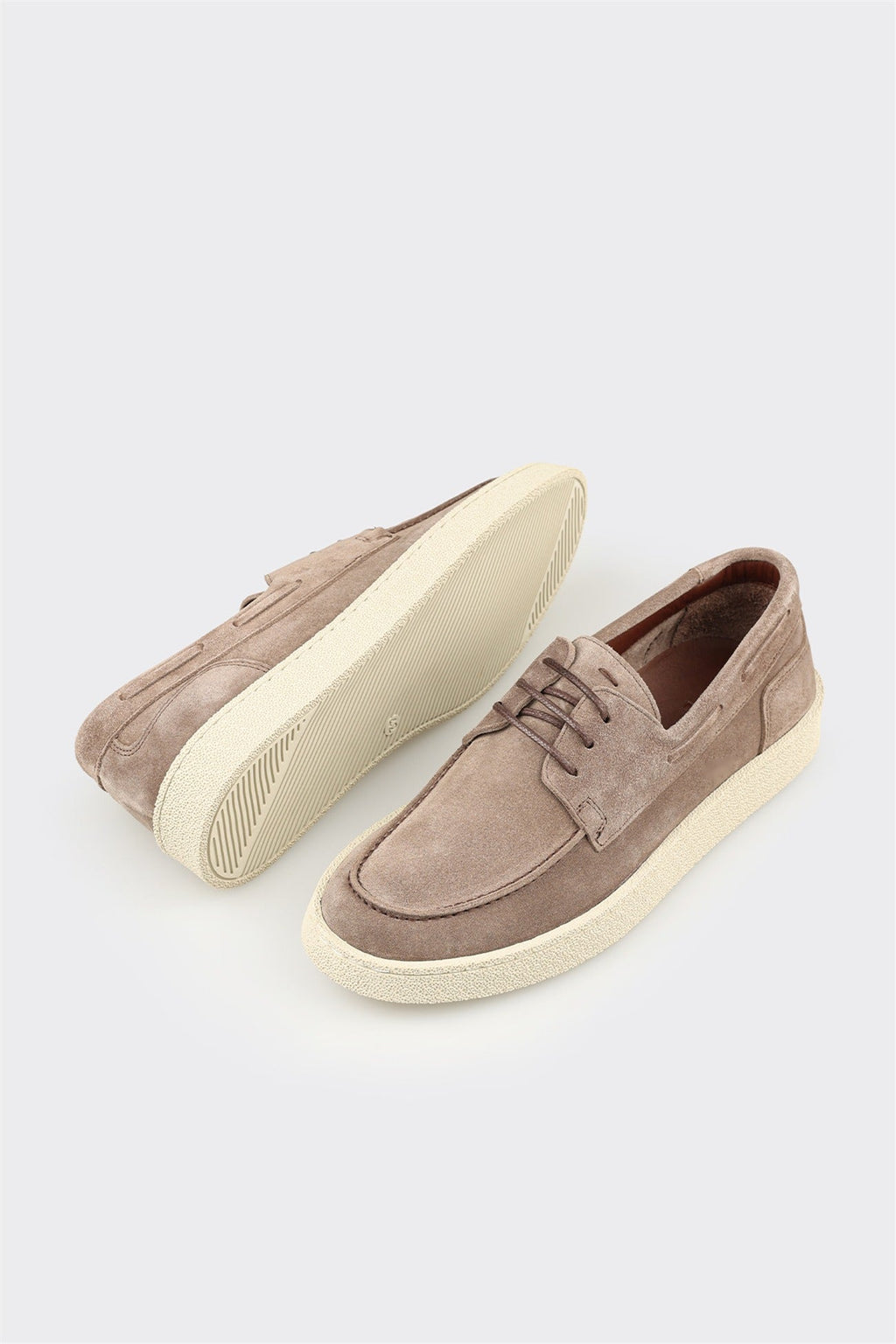 Taupe Leather Men's Casual Shoe