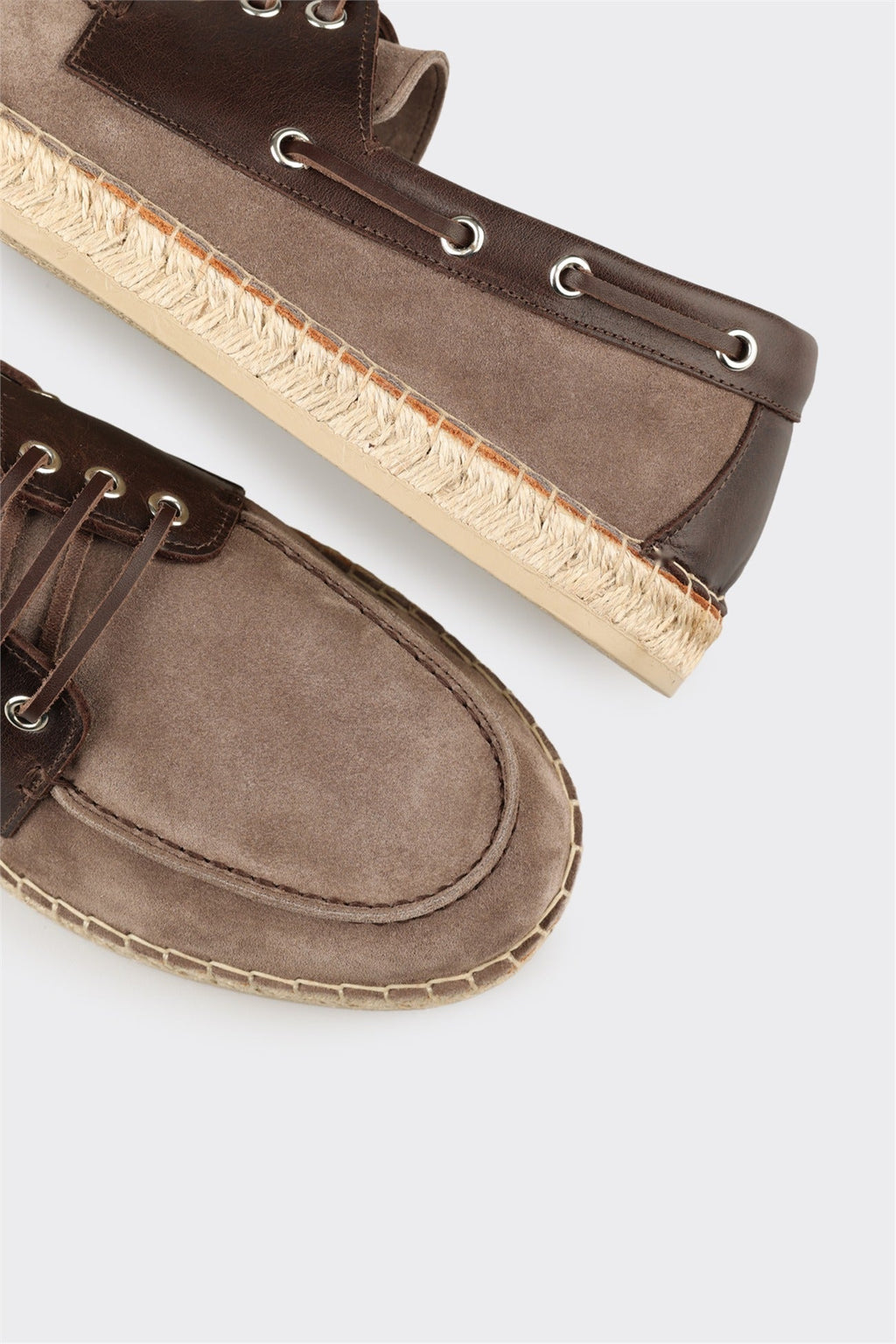 Taupe Leather Men's Casual Shoe