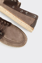 Taupe Leather Men's Casual Shoe