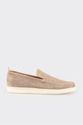 Taupe Leather Men's Casual Shoe