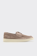 Taupe Leather Men's Casual Shoe