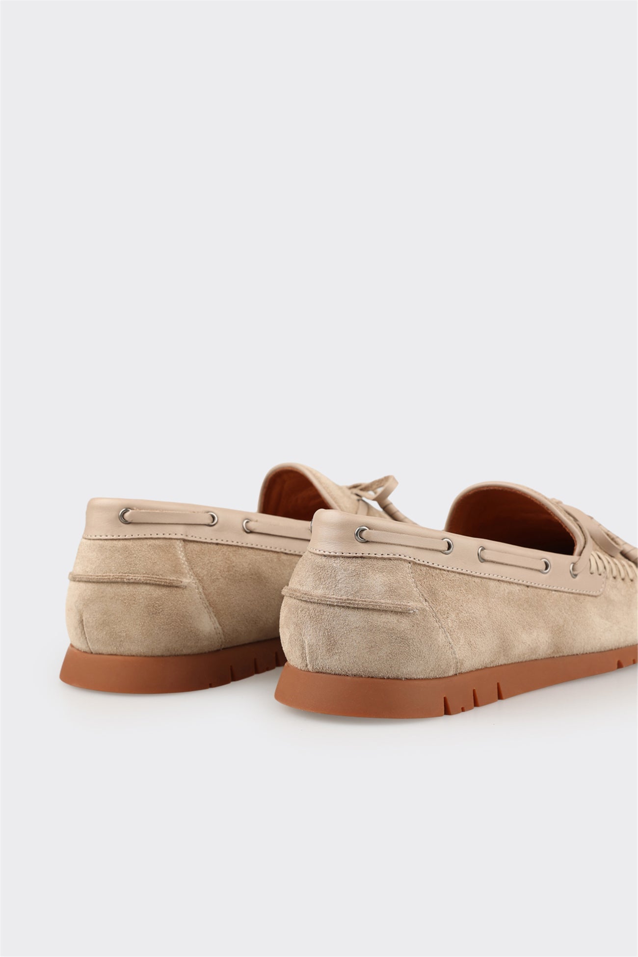 Taupe Leather Men's Casual Shoe