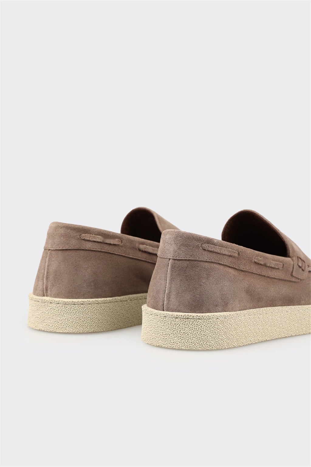 Taupe Leather Men's Casual Shoe