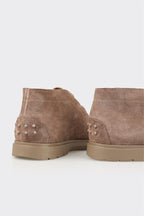Taupe Leather Men's Casual Boot
