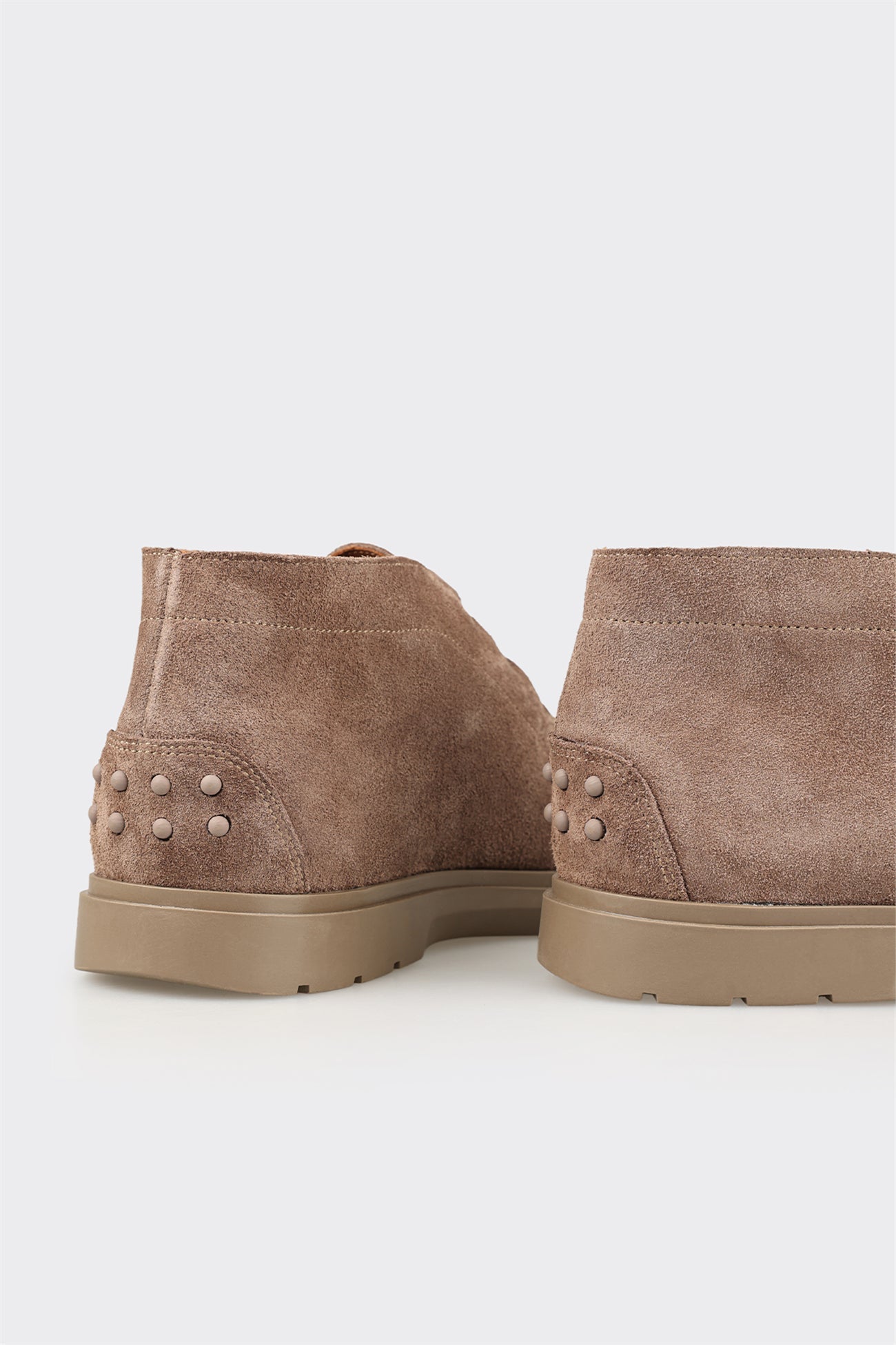 Taupe Leather Men's Casual Boot