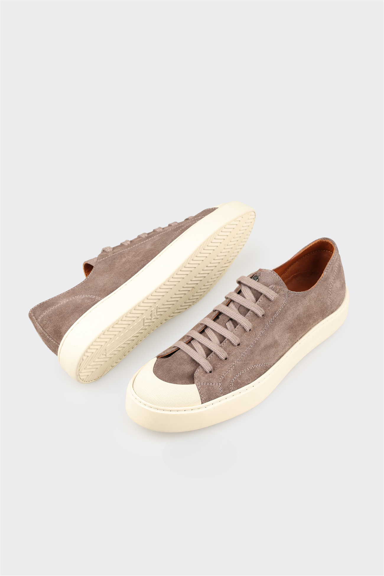 Taupe Leather Men's Sneaker