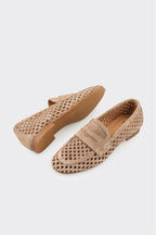 Taupe Leather Women's Casual Shoe