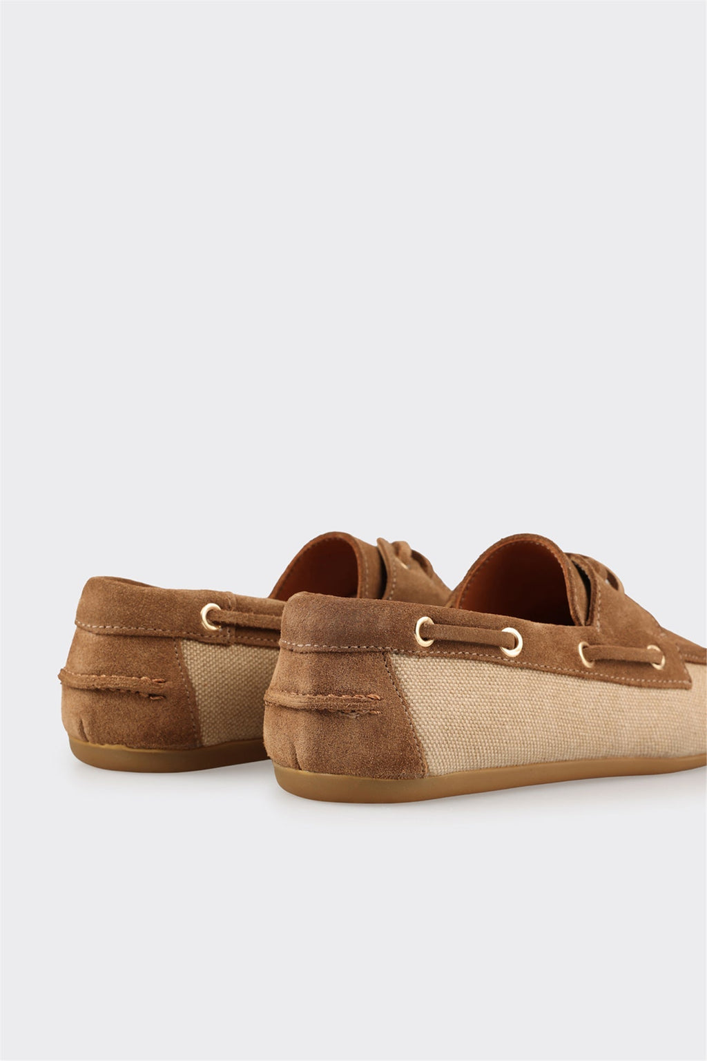 Taupe Leather Women's Casual Shoe