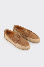 Taupe Leather Women's Casual Shoe