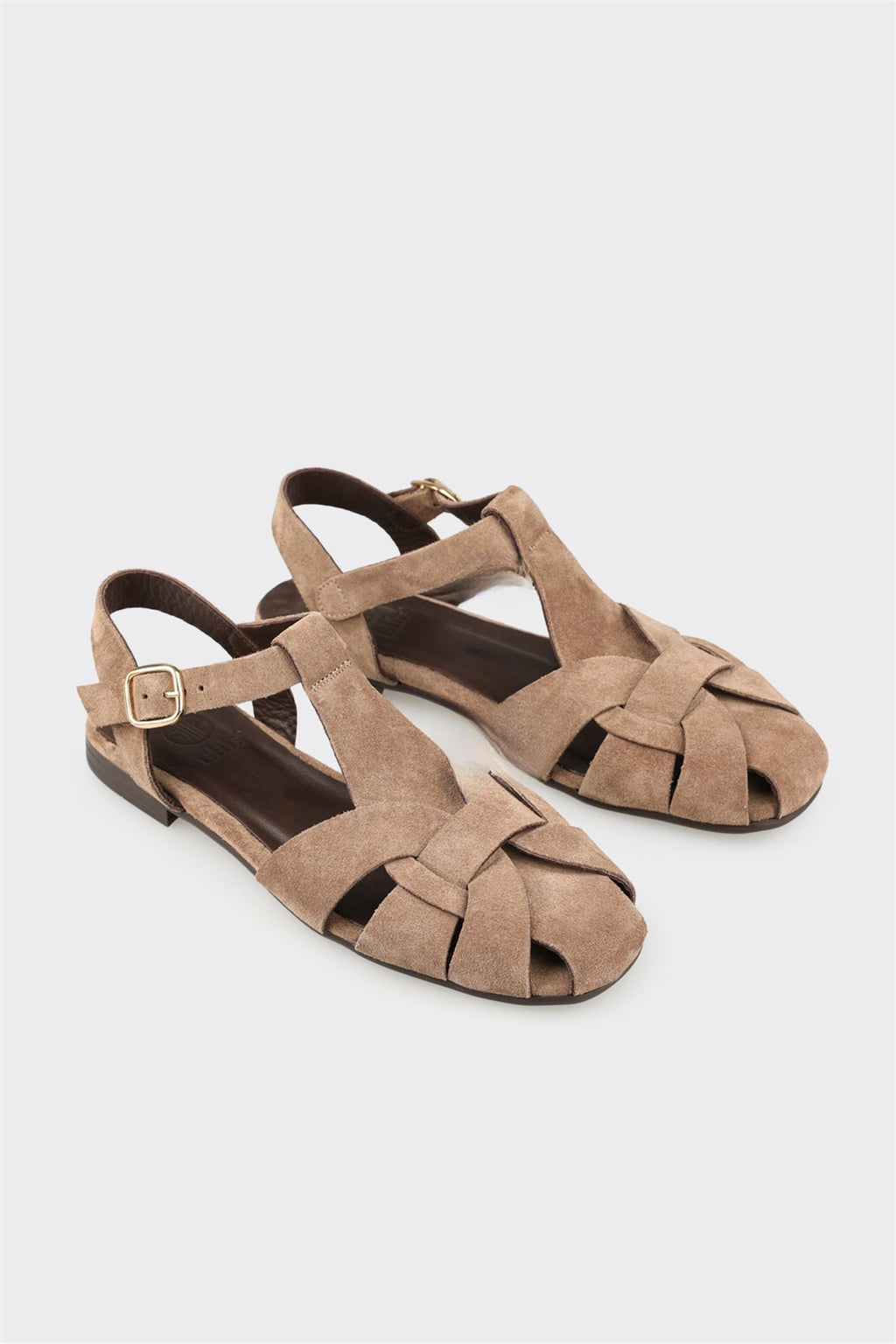 Taupe Leather Women's Casual Shoe