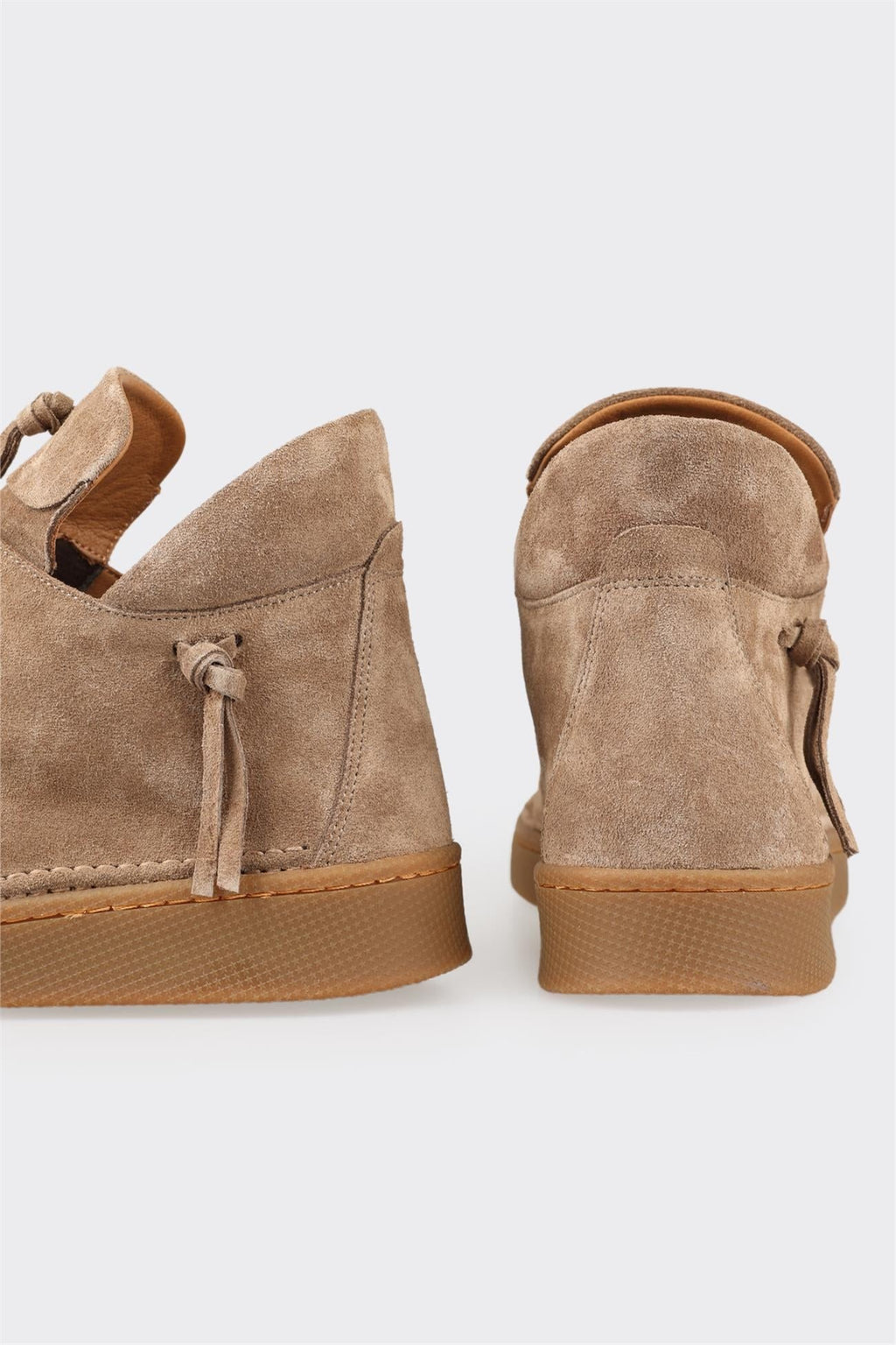 Taupe Leather Women's Casual Boot
