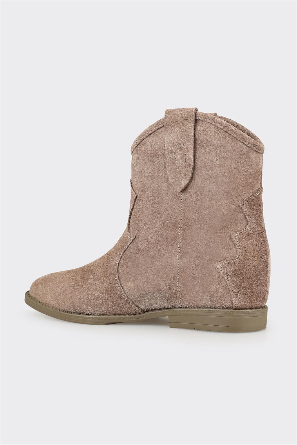 Taupe Leather Women's Western Boot