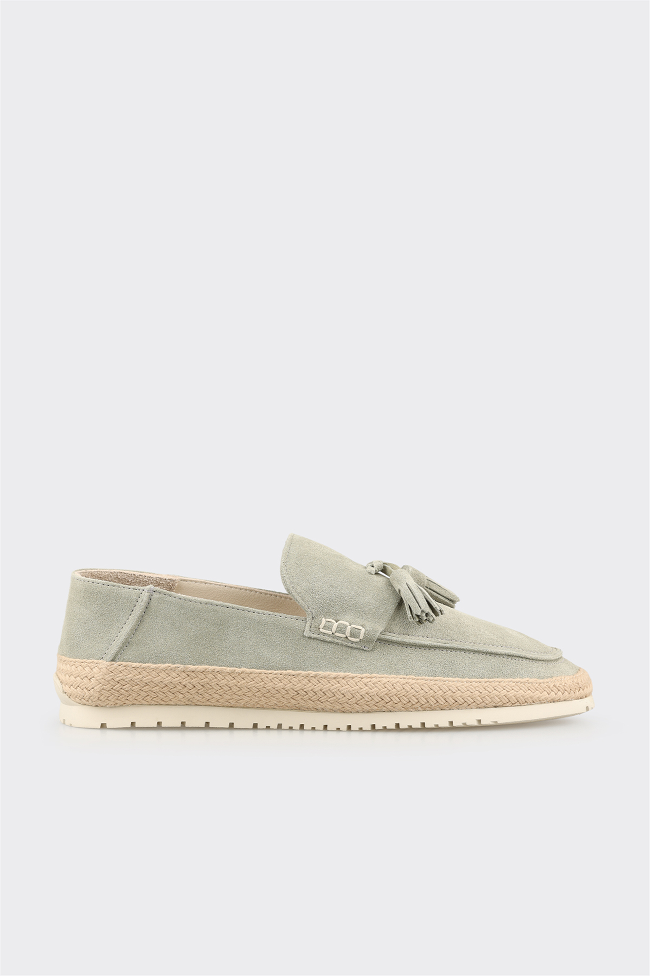 Green Leather Men's Casual Shoe
