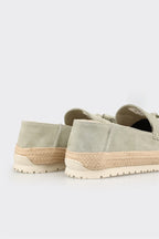 Green Leather Men's Casual Shoe