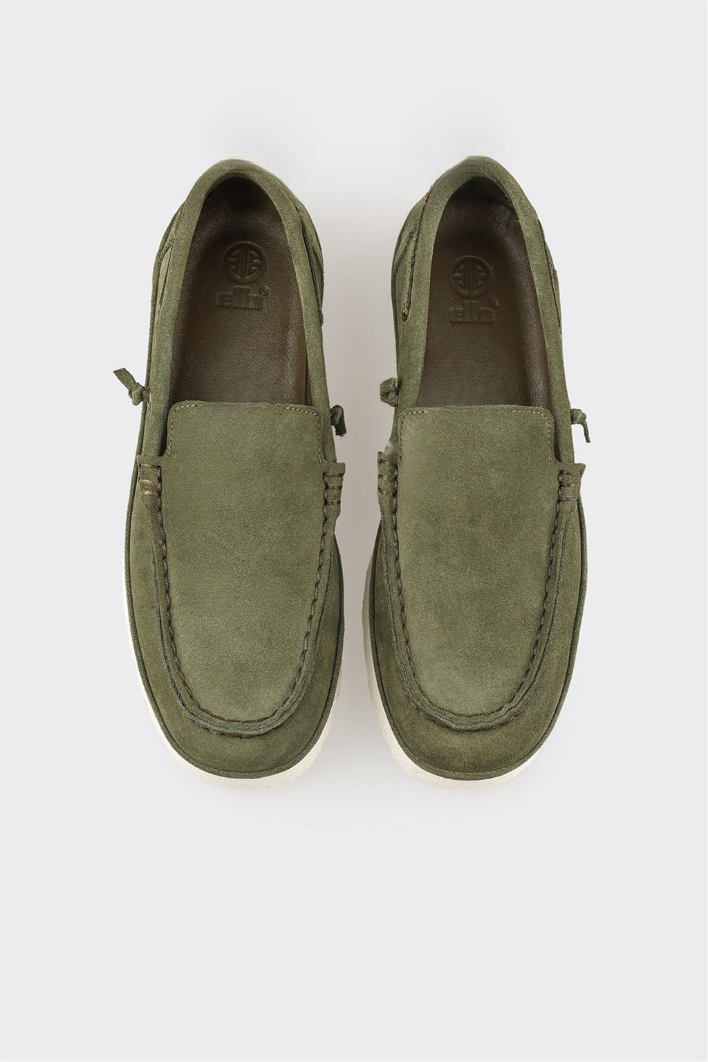 Green Leather Men's Casual Shoe
