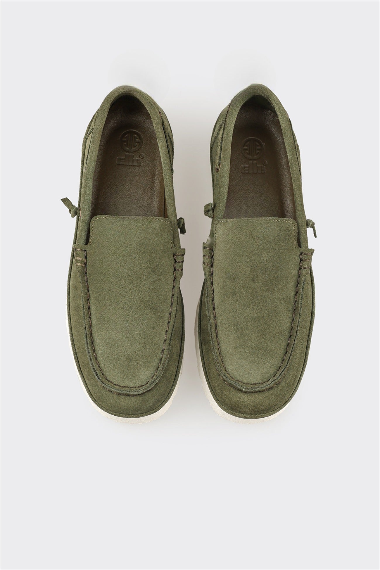 Green Leather Men's Casual Shoe