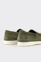 Green Leather Men's Casual Shoe