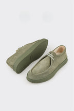Green Leather Men's Sneaker