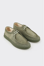 Green Leather Men's Sneaker