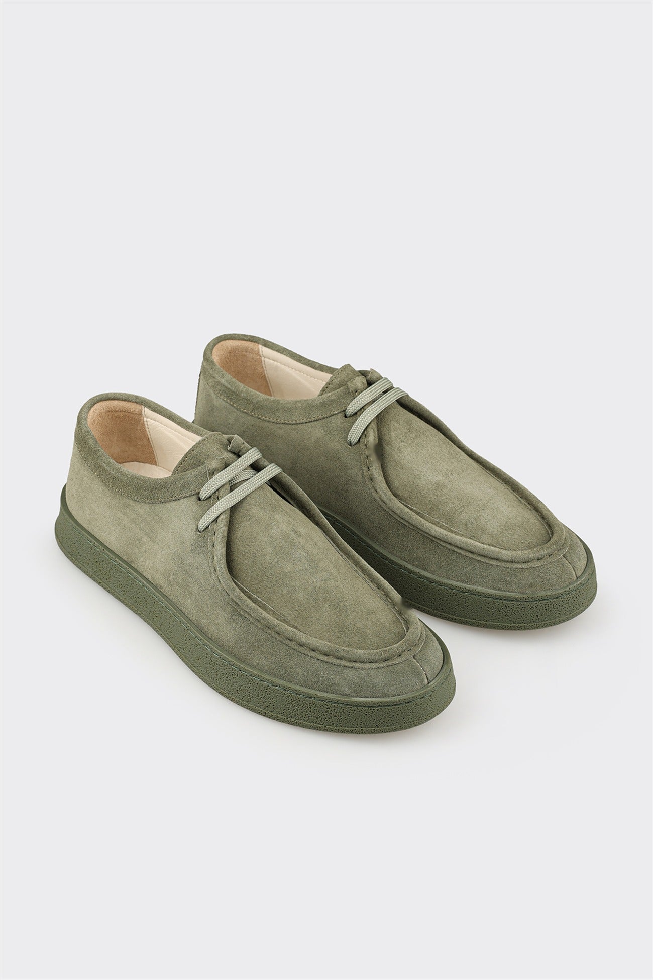 Green Leather Men's Sneaker