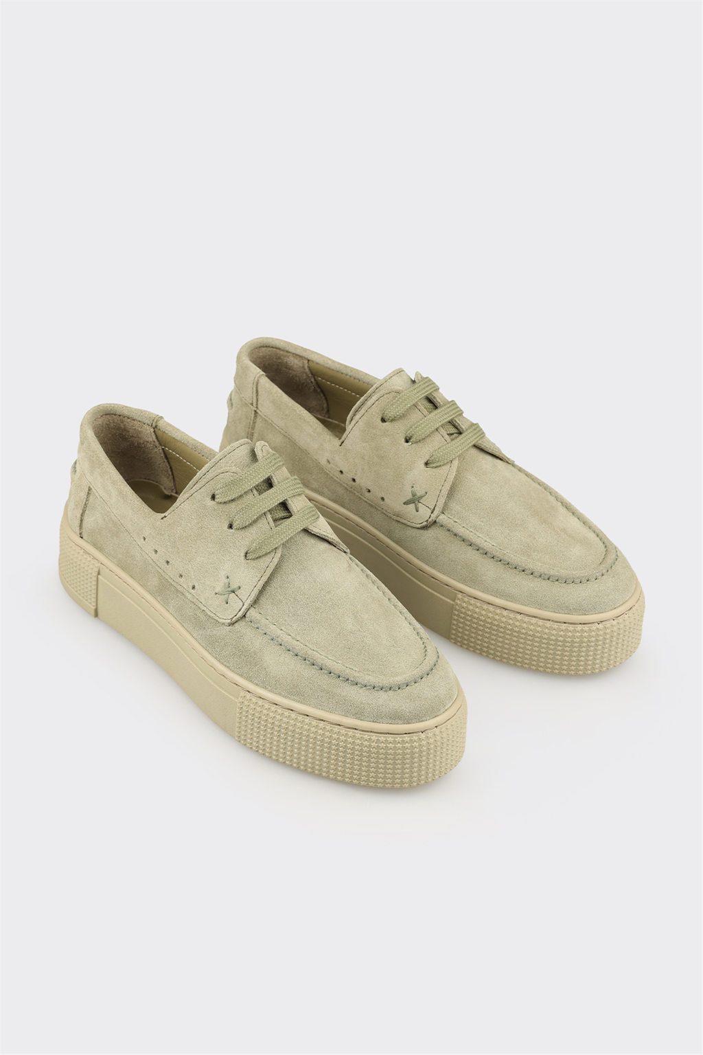 Green Leather Women's Sneaker